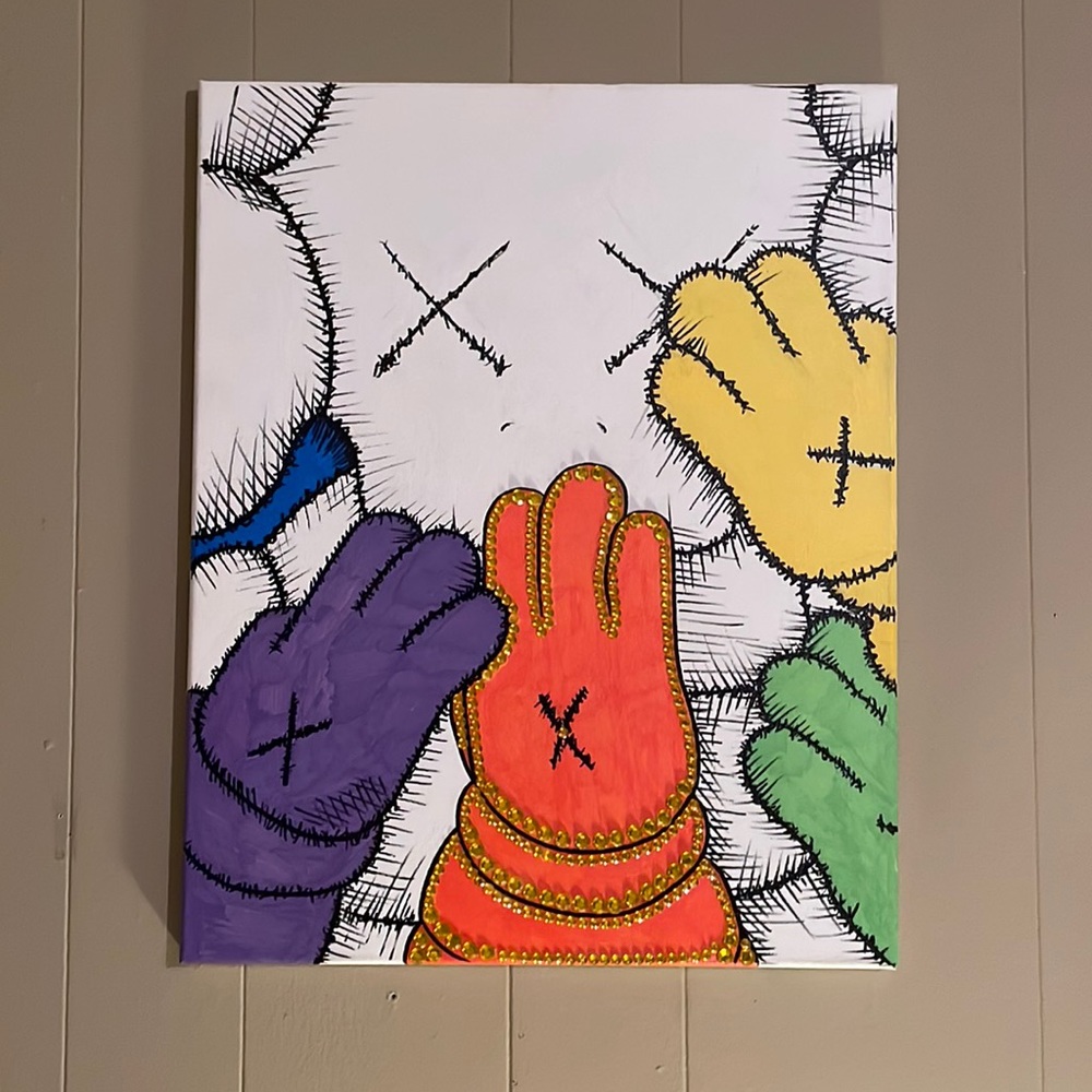Kaws Art Canvas - Hand painted